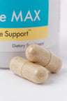 Two capsules of immune support supplements from shop-enovid on a white background